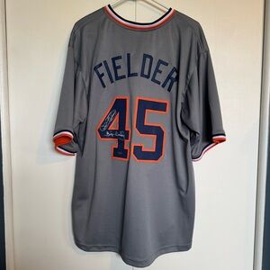 Cecil Fielder Autographed Custom Detroit Tigers Jersey